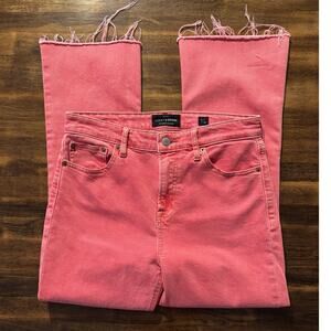Lucky Brand Women’s 6 / 28 Jeans Bridgette Mini Boot Crop Frayed Hem Mini Flare